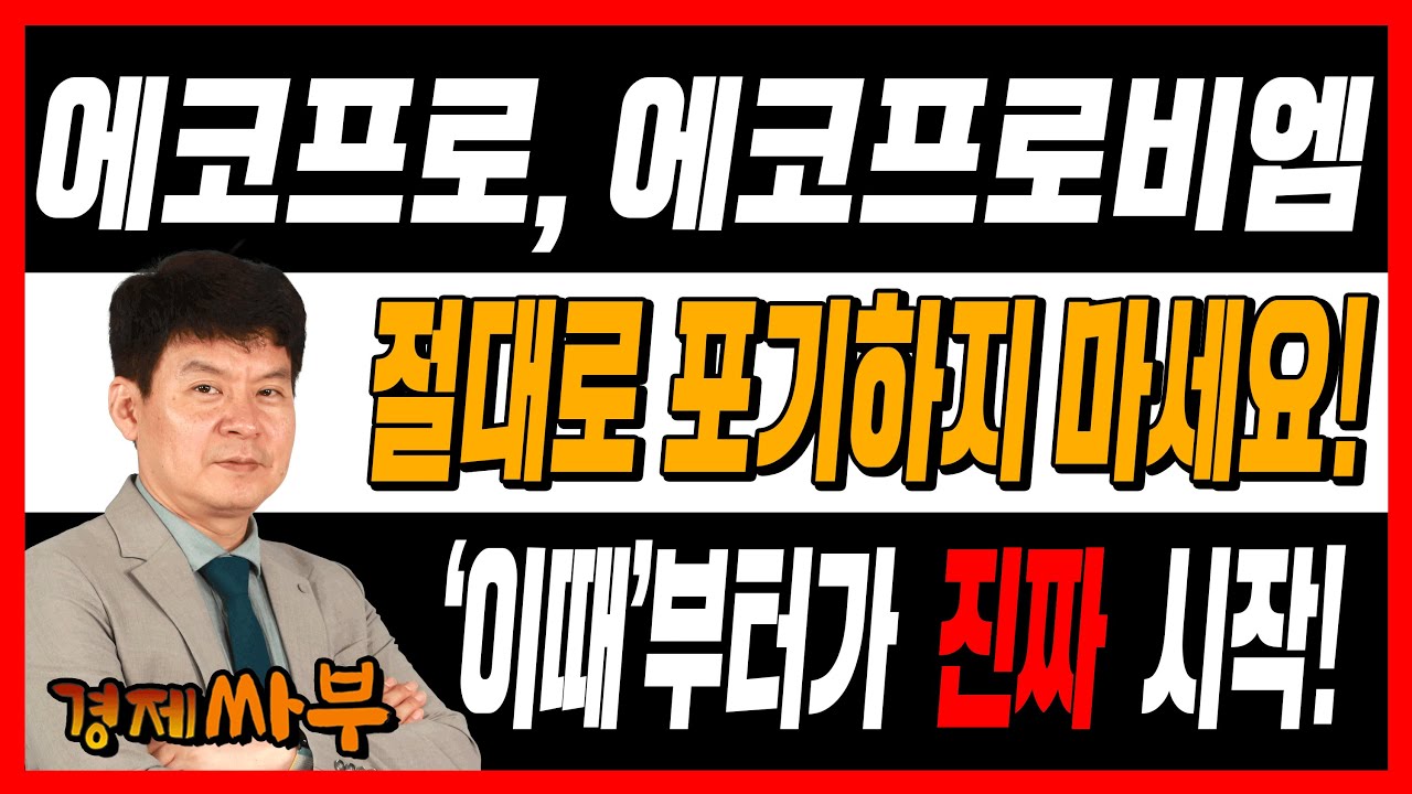 [경제싸부] 에코프로, 에코프로비엠! 절대로 포기하지 마세요, 이때부터가 진짜 시작! │ 김민수 대표, 윤석천 평론가, 주식, 주가, 경제