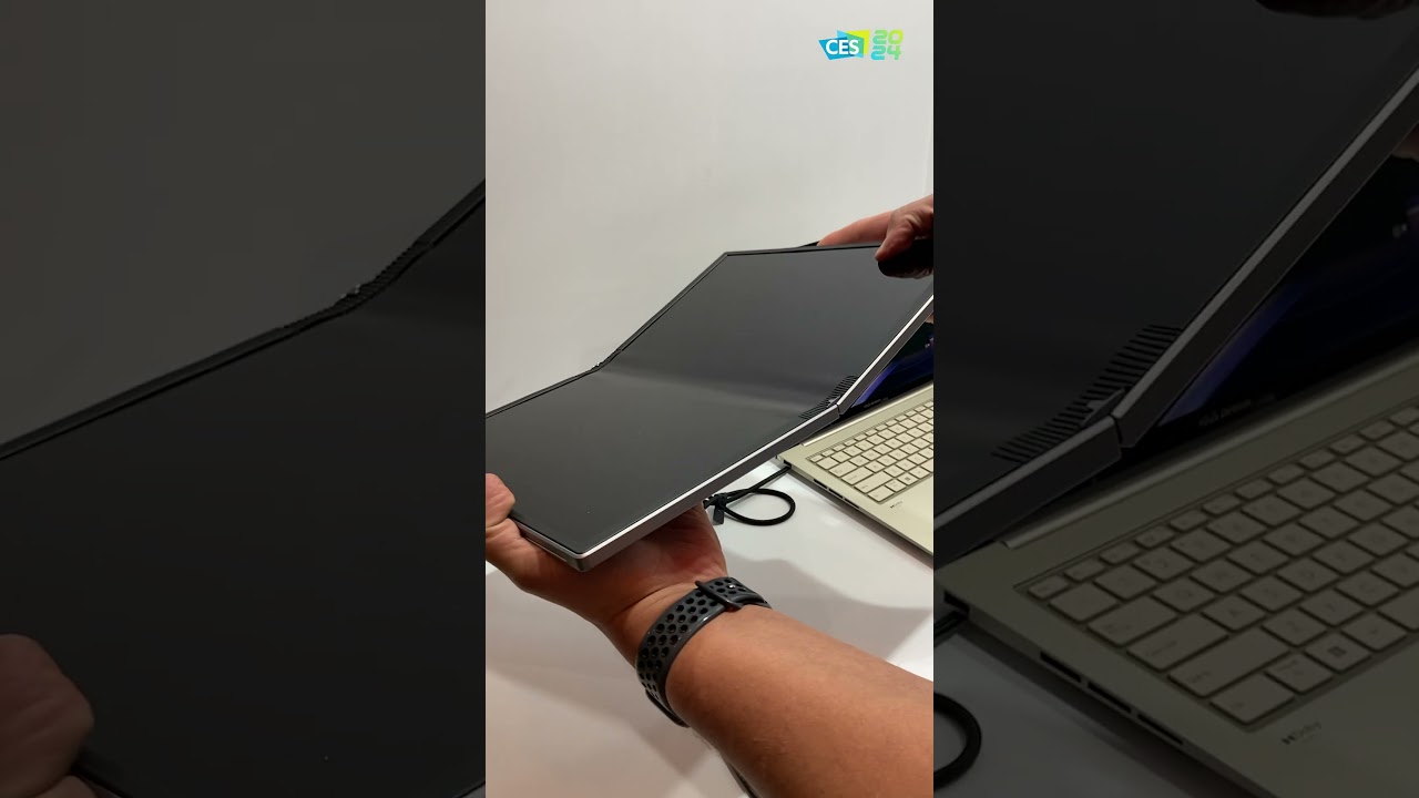 A Portable Foldable Oled Monitor | Asus At Ces 2024