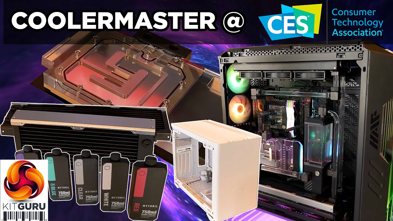 CES 2024: Cooler Master – Cases, Watercooling, Heatsinks, Monitors and PSU’s