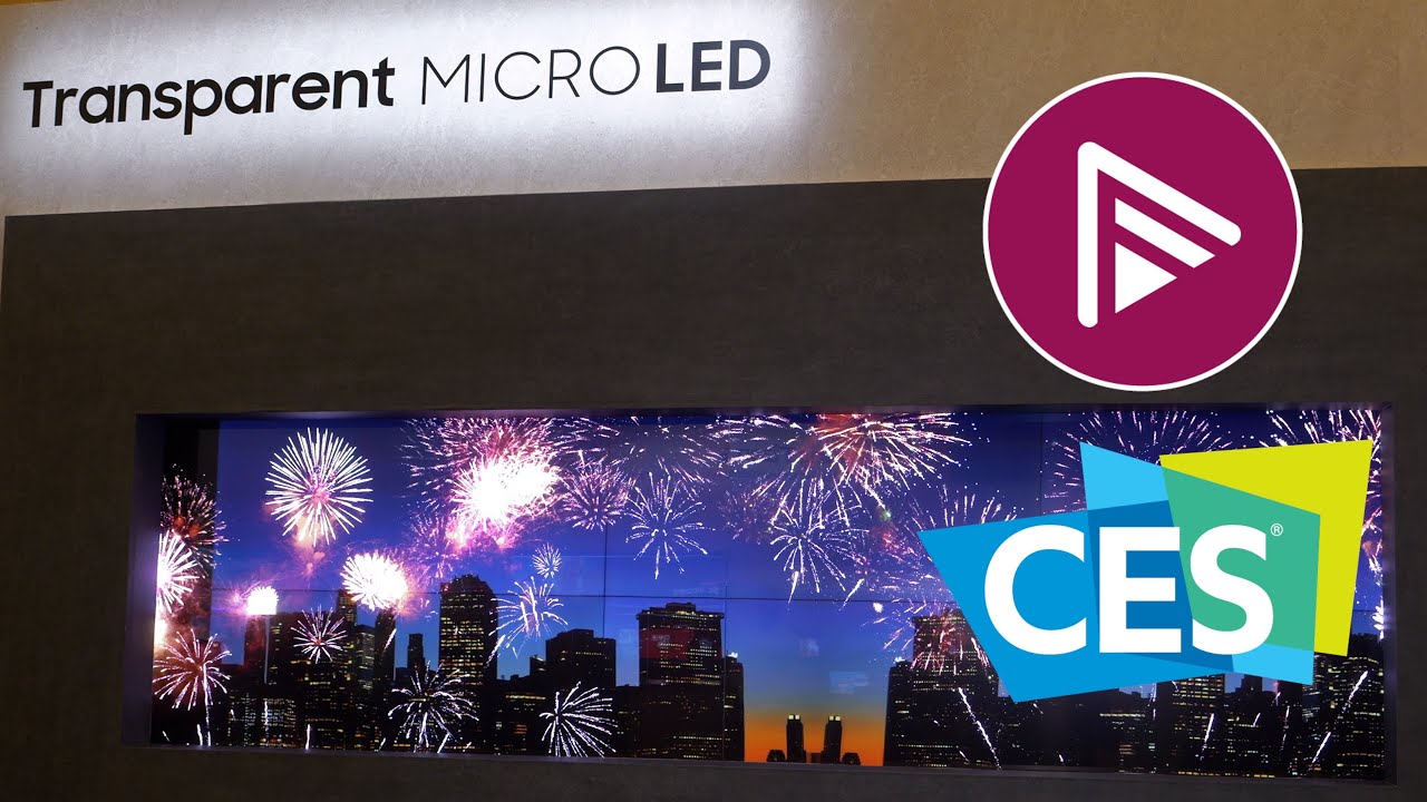 Ces 2024: Samsung Transparent Microled & New 76 Inch Microled