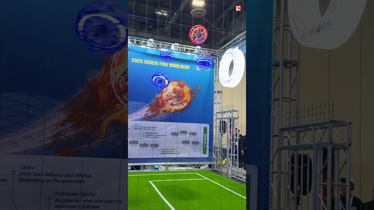 Drohnenfußball auf der CES 2024