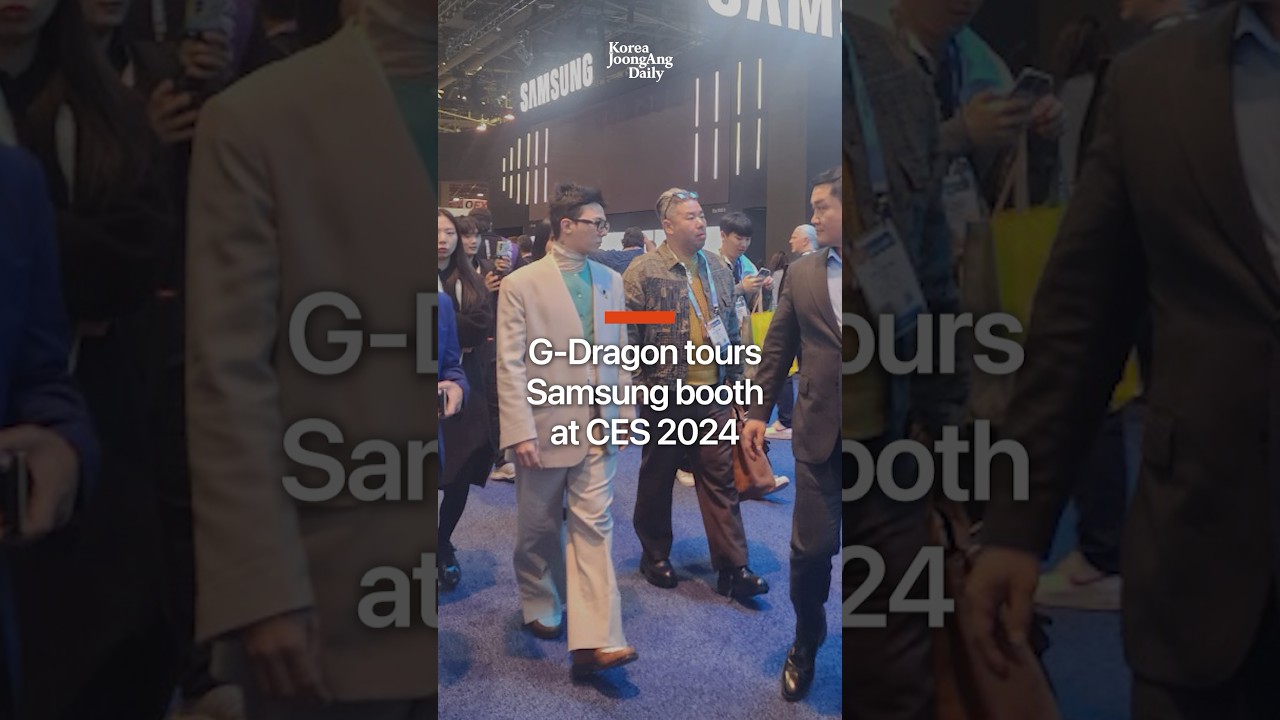 G-Dragon tours Samsung booth at CES 2024 #ces2024 #gdragon