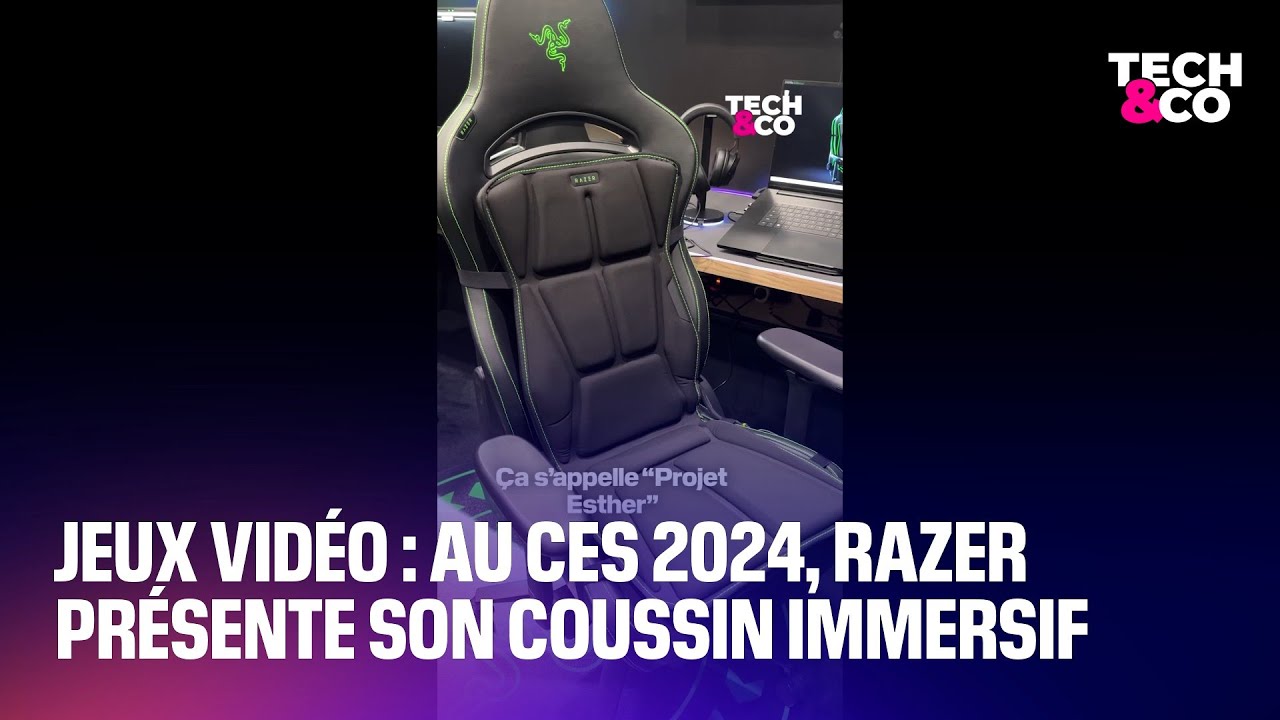 Jeux Vidéo : Au Ces 2024, Razer Présente Son Coussin Immersif