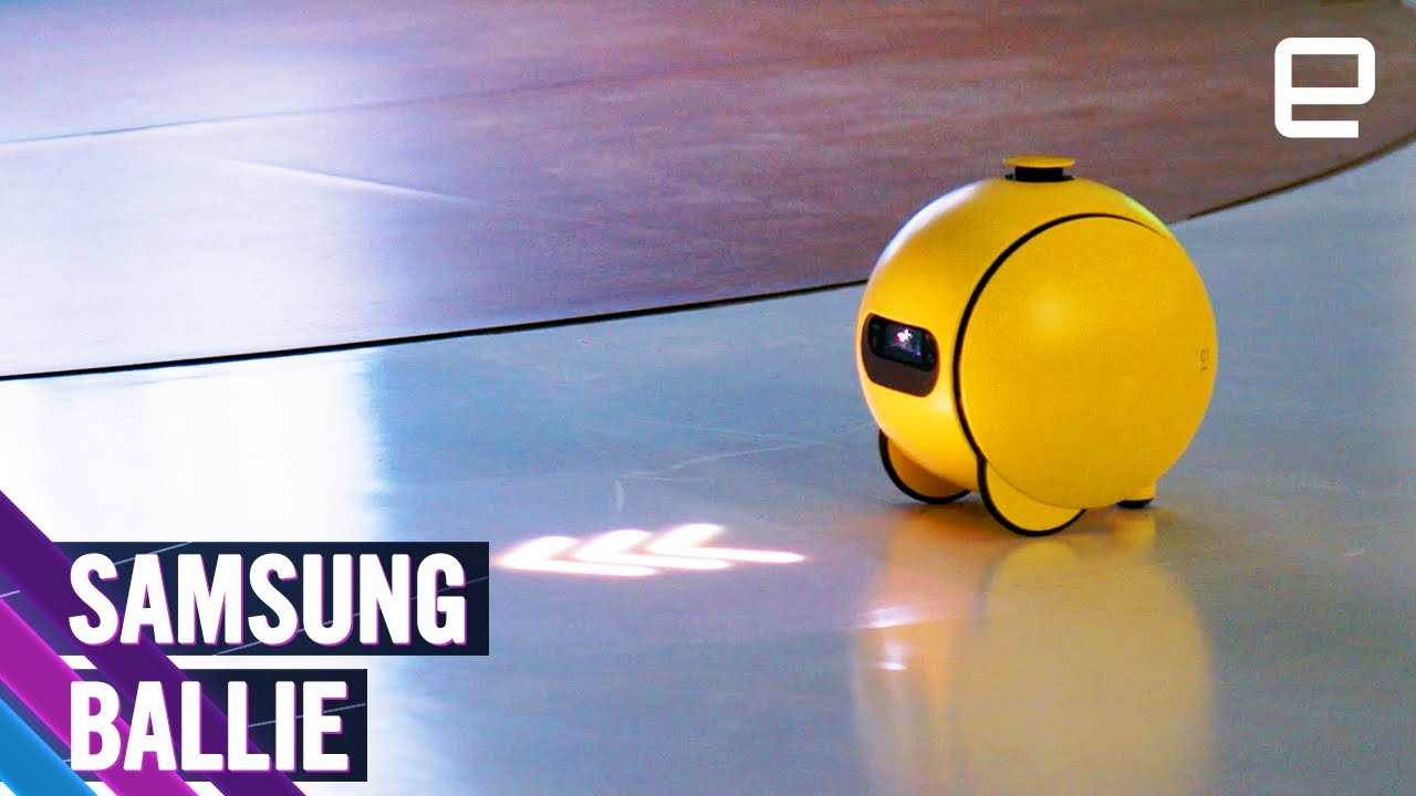 Samsung’s Ballie Robot Ball Showed Up At Ces 2024 With A New Look And A Built In Projector