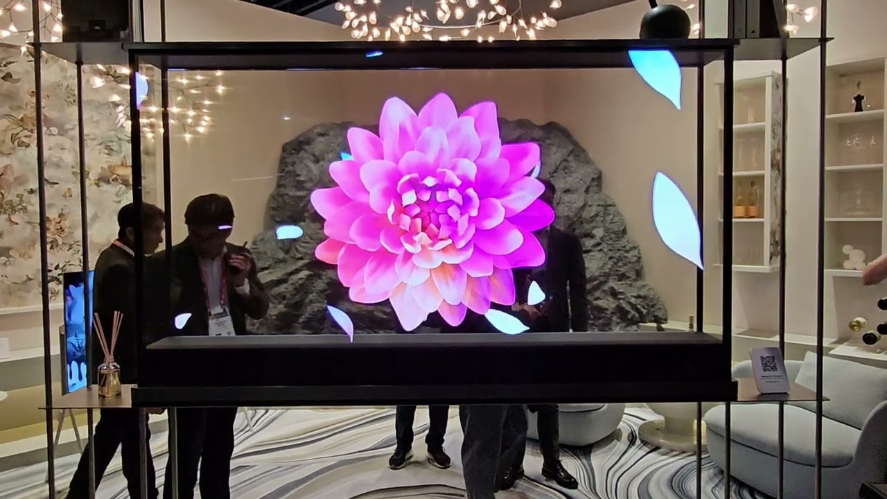 Transparent OLED smart television (LG Signature OLED T, CES 2024)