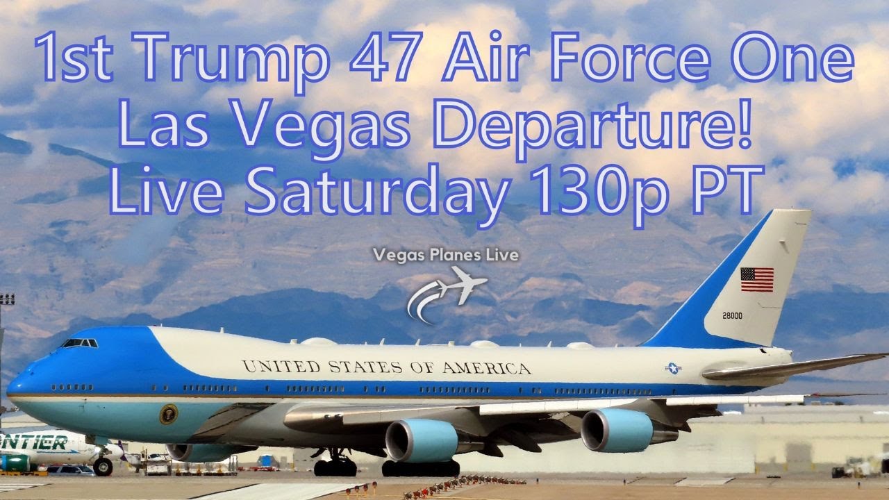 1st Trump 47 Air Force One Las Vegas Departure 01-25-2025