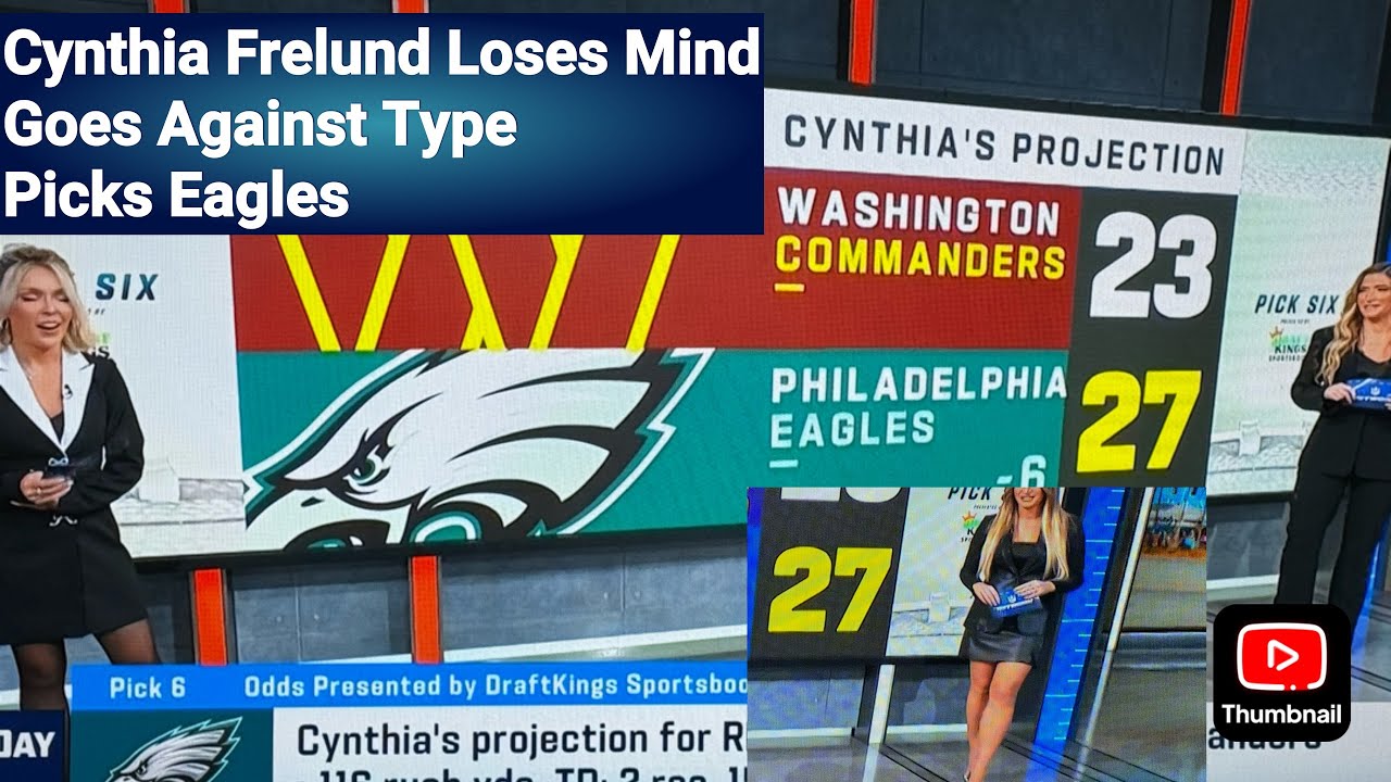 Cynthia Frelund NFL Network Doesn’t Show Legs, Picks Eagles Over Commanders In NFC Championship