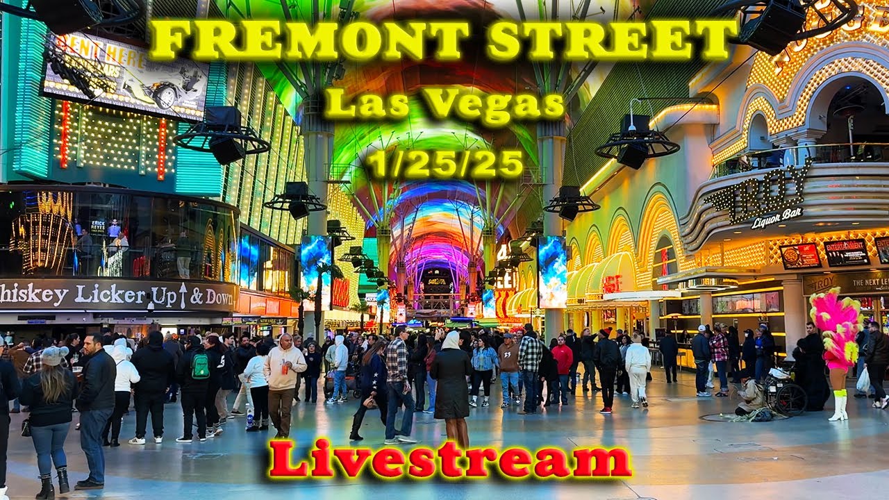 LAS VEGAS LIVE Saturday Night on FREMONT STREET January 2025