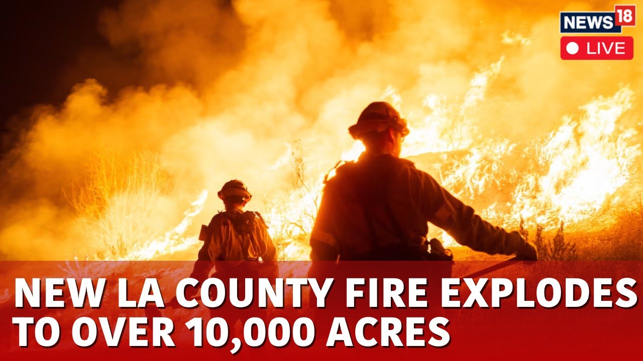 LIVE California Fire | Los Angeles Fire Expands To Over 10,000 Acres, Thousands Evacuated | N18G