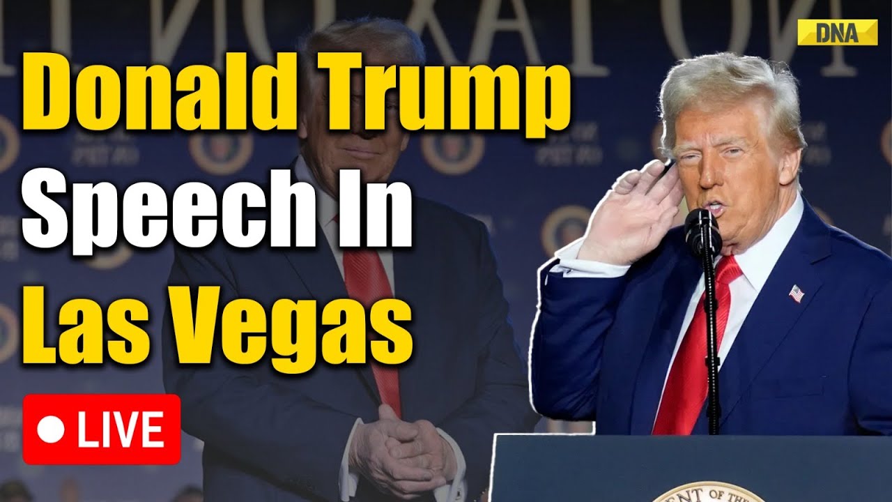 LIVE: Donald Trump Speech In Las Vegas | ‘No Tax on Tips’ Policy Unveiled | Week 1 In Office