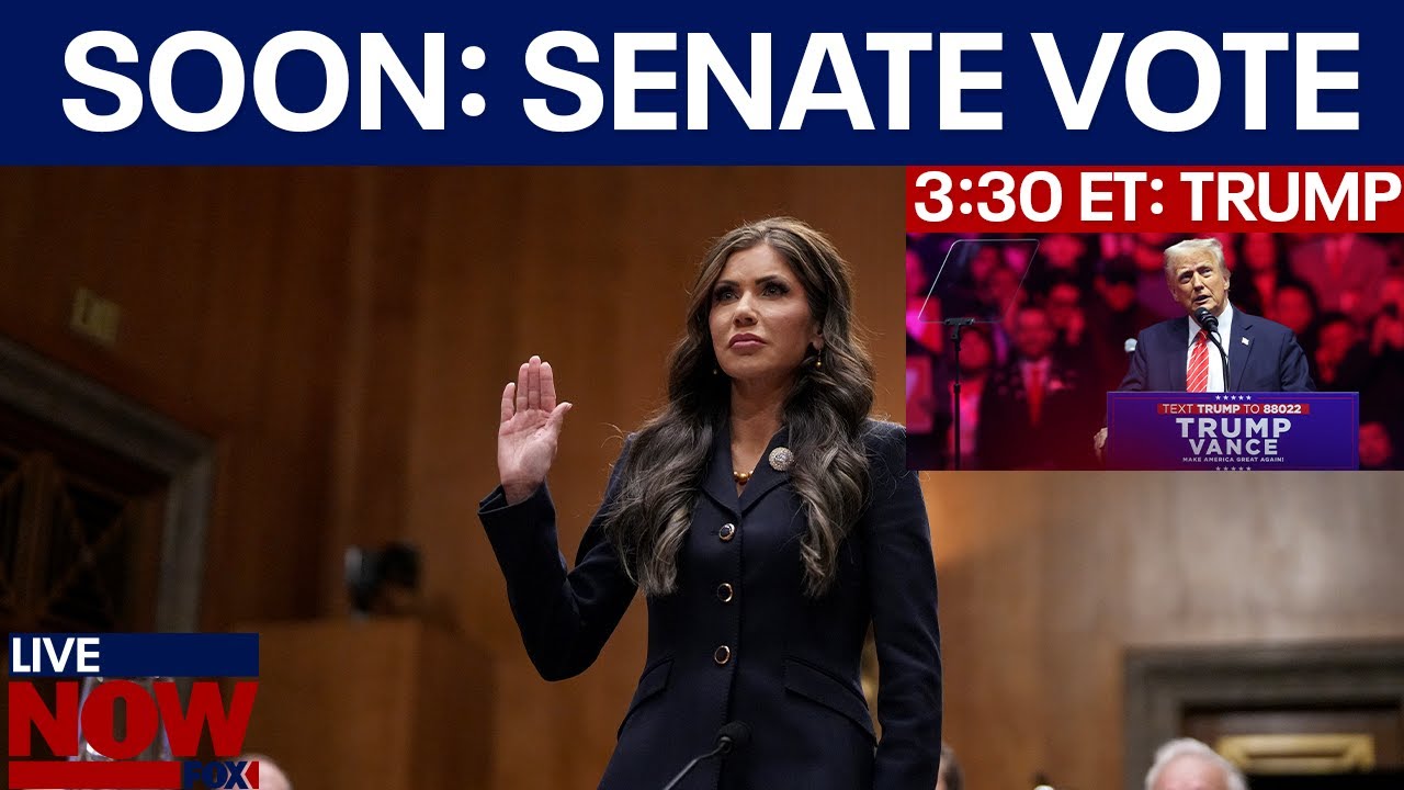 LIVE: Kristi Noem confirmation Senate vote, President Trump to speak in Vegas | LiveNOW from FOX