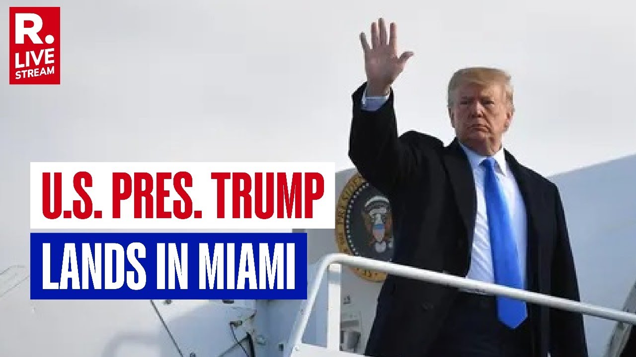 LIVE | U.S. President Trump Arrives in Miami After Las Vegas Rally | Miami