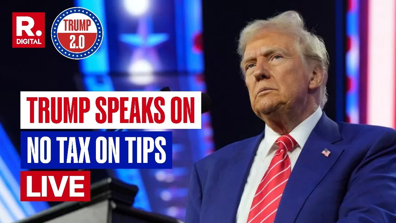 LIVE: US President Donald Trump Speaks in Las Vegas | Announces No Tax on Tips Policy  | Republic TV