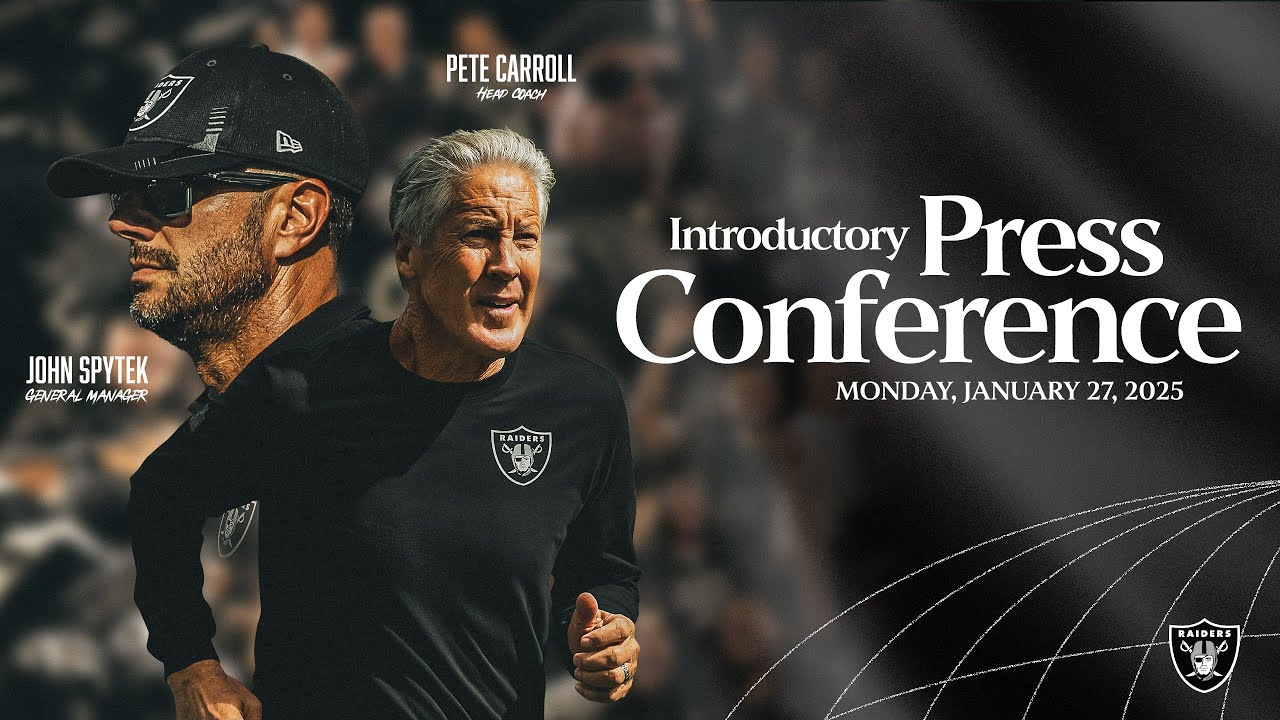 Pete Carroll and John Spytek Introductory Press Conference | Las Vegas Raiders | NFL