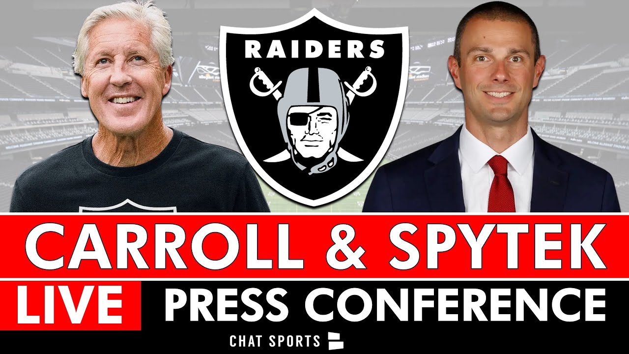 Raiders Live: Pete Carroll & John Spytek Introductory Press Conference Reaction | NFL News