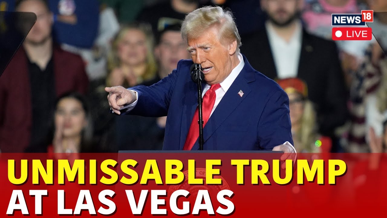 Trump Speech LIVE In Las Vegas | President Trump on  No Taxes On Tips & Taxes | Donald Trump |  N18G