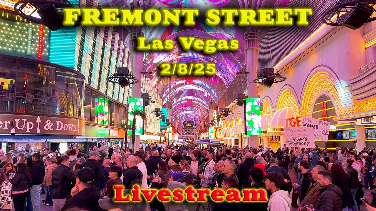 2025 LAS VEGAS LIVE Saturday Night on FREMONT STREET || February LIVESTREAM