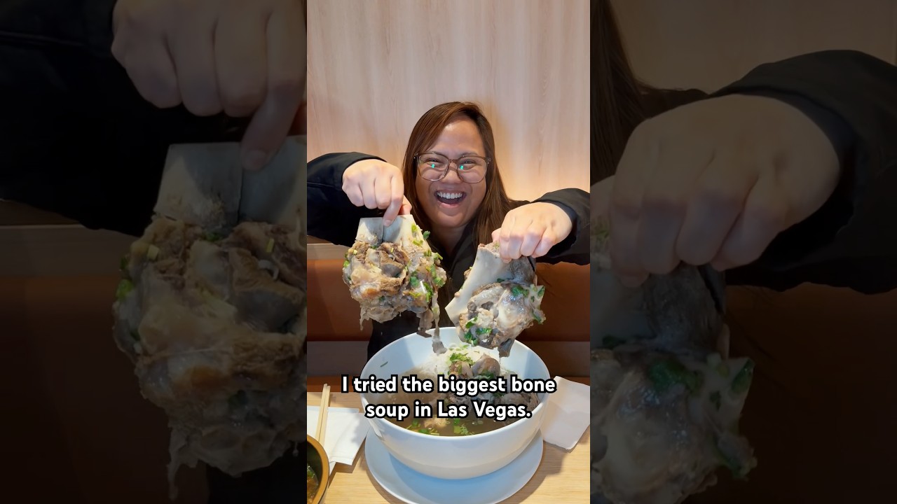 I tried the biggest bone soup in Las Vegas.  #vegas #vegasfood #food #foodie