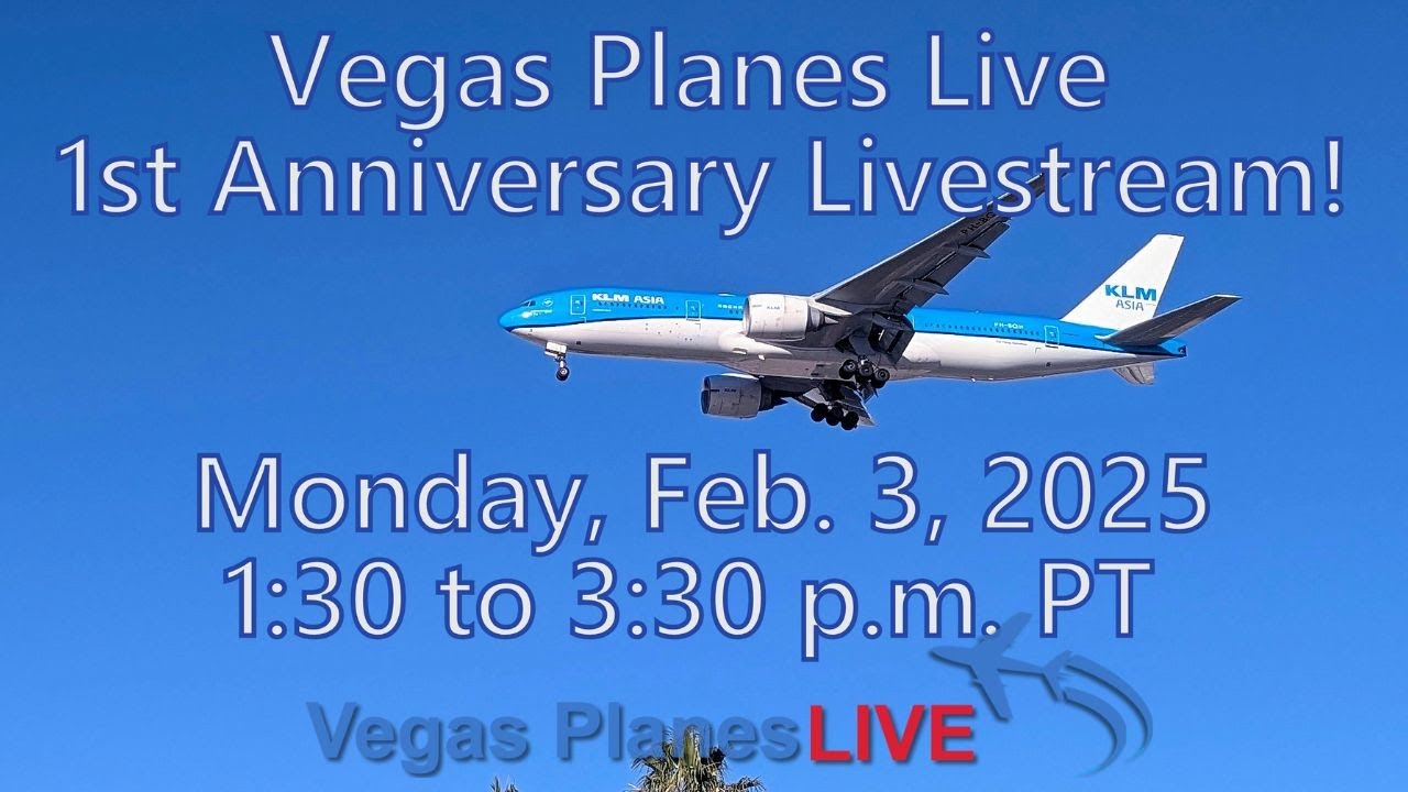 Join Vegas Planes Live for  Jet Action from LAS to Kickoff Our 2nd Year! #aviation #lasvegas #jets