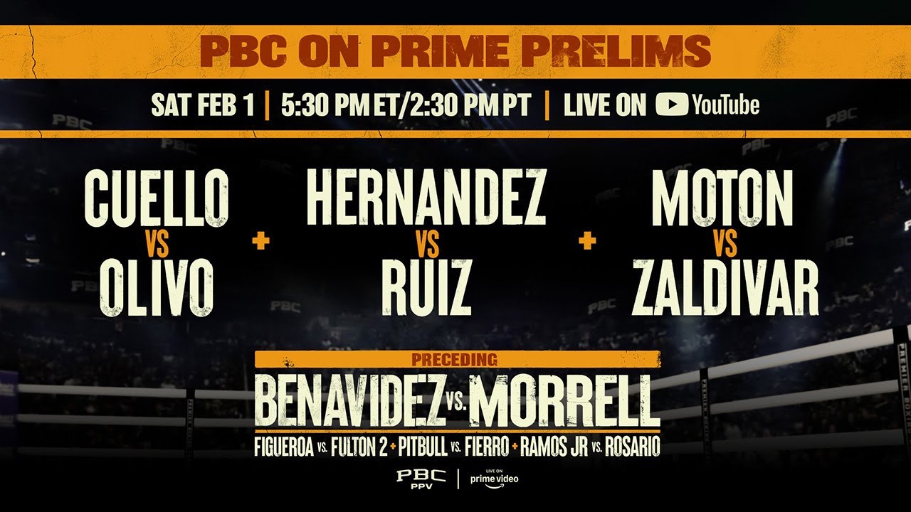 LIVE BOXING: Benavidez vs. Morrell PRELIMS | Prime Video | #BenavidezMorrell