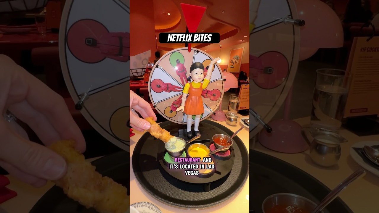 Netflix themed restaurant in Las Vegas #netflixbites #netflix #restaurant