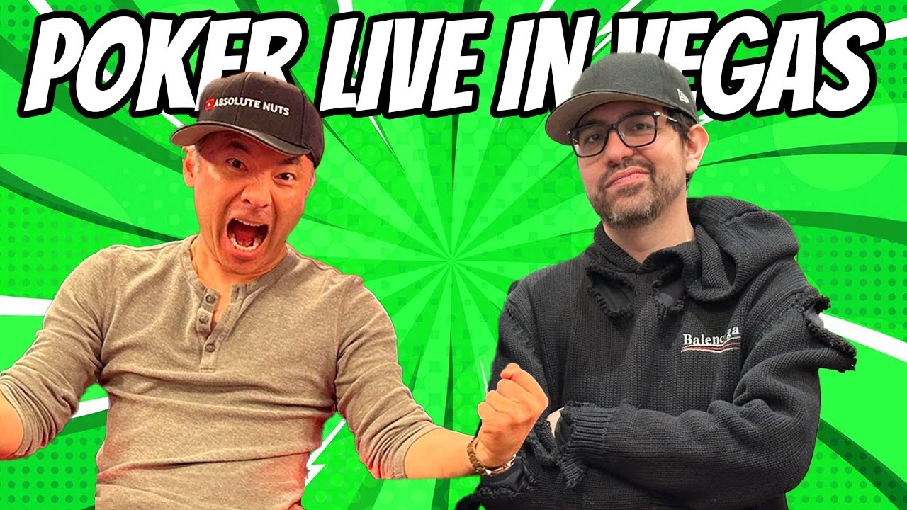 POKER LIVE Las Vegas – No Limit Texas Holdem Deep Stack – Absolute Nuts!  -2/21/25 #poker #lasvegas