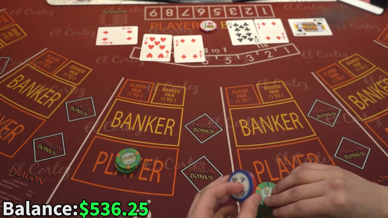 Risking $400 on Live Baccarat in Las Vegas!