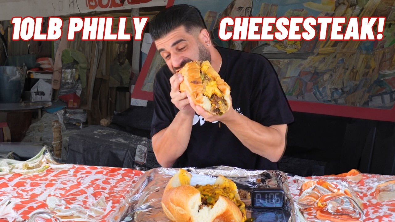 10LB PHILLY CHEESESTEAK CHALLENGE | LAS VEGAS FOOD CHALLENGE