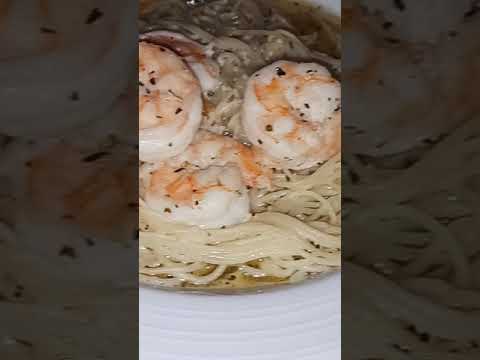 $34 Shrimp Scampi Pasta Capo’s Restaurant and Speakeasy Las Vegas #shrimp #pasta #dinner #lasvegas