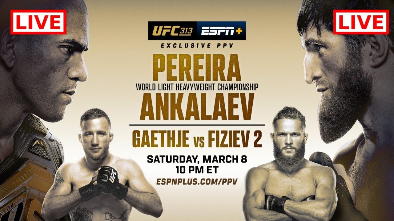 Alex Pereira vs Magomed Ankalaev Live | UFC 313 Full Fight