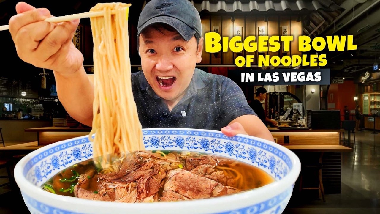 All You Can Eat Cajun LOBSTER Seafood Boil & The BIGGEST Bowl of Noodles in Las Vegas