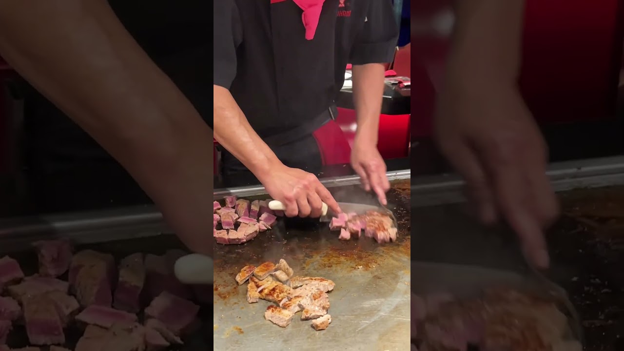 FOOD ASMR! Must try restaurant in Vegas! Benihana!