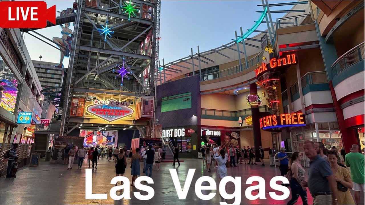 LIVE at Fremont Street! Saturday Night in Downtown Las Vegas IRL Stream