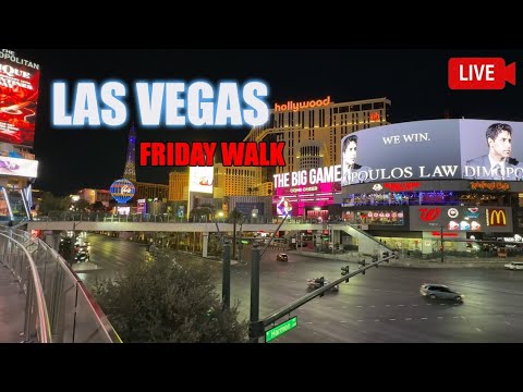 LIVE at the Las Vegas Strip! Friday IRL Walk & Exploration