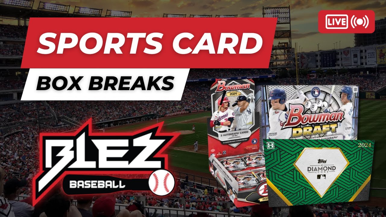 LIVE FROM LAS VEGAS ITS BILLY’S SATURDAY NIGHT!! MLB BREAKS!! ICONS, GILDED, BOWMAN & MORE!!!