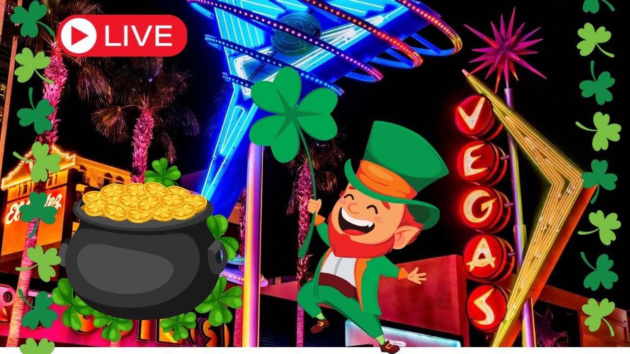 LIVE LAS VEGAS Fremont Street St Patricks Day Madness!