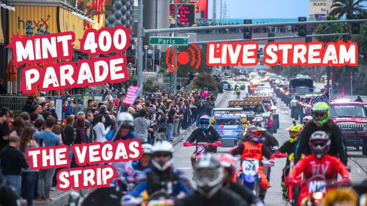 LIVE Mint 400 parade on The Strip Las Vegas, Vegas Live stream