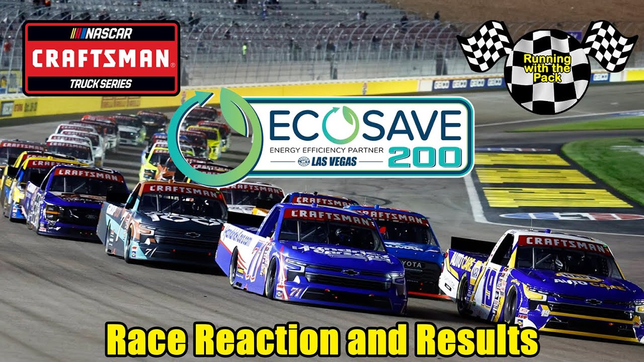 Live NASCAR Truck Series Ecosave 200 @ Las Vegas Motor Speedway Race Reaction and Results