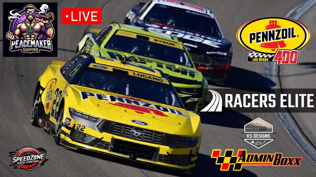 NASCAR Racing Live from Las Vegas Motor Speedway! Full Race Length with the Racers Elite!