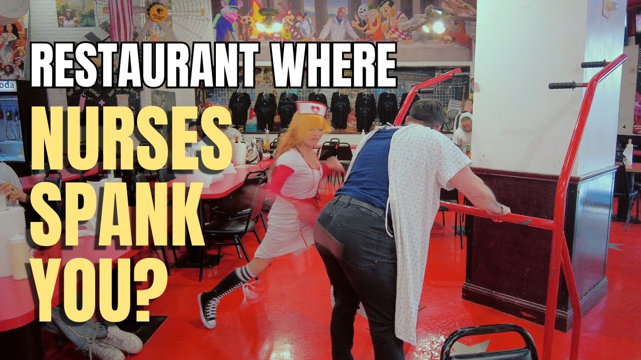 SPANKS and BURGERS at The Heart Attack Grill in Las Vegas