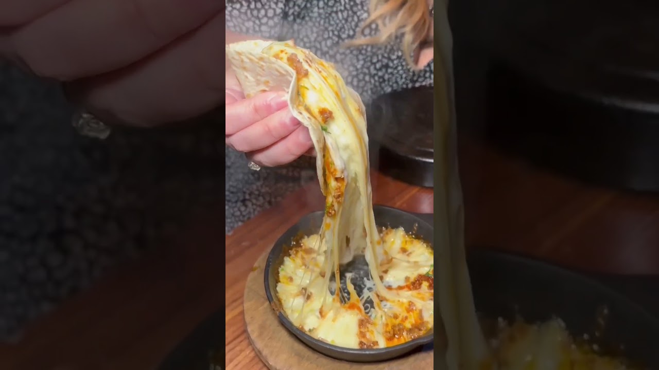 The craziest cheese pull! This is at Lindo Michoacan, Las vegas! Must try Mexican restaurant