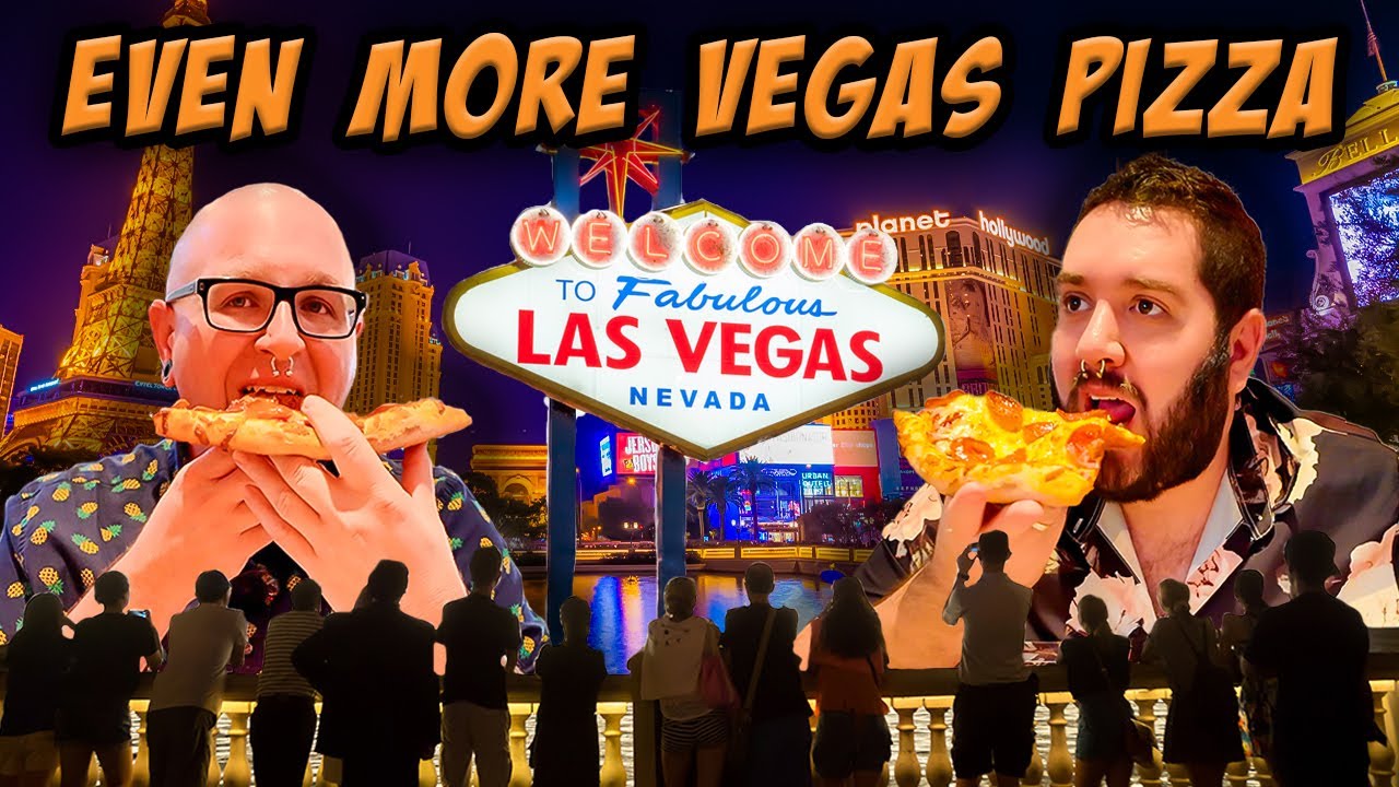 We Try EVEN MORE Pizza Slices on The Las Vegas Strip! | Trying ALL The Vegas Pizza Slice Shops.